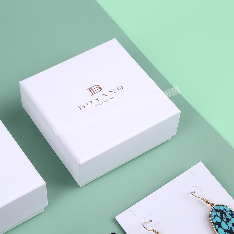 Wholesale Factory Custom logo Printed Paper Earring Bracelet Jewelry Box Jewelry Packaging Necklace Box