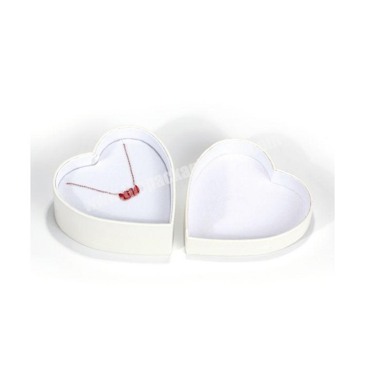 Wholesale Heart-shaped Necklace Pendant Bracelet Ring Box Jewelry Display Packaging Paper Box