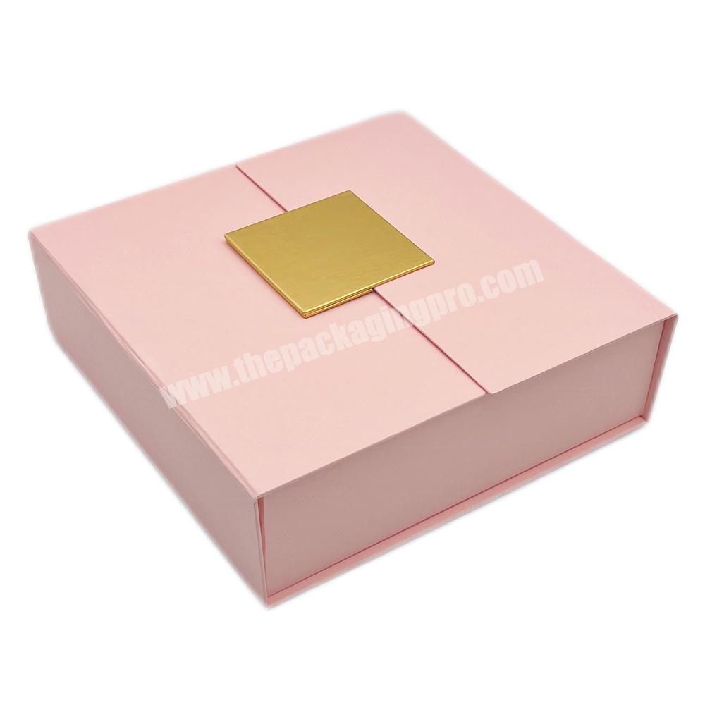 Wholesale High Quality Pink Folding Magnetic Packaging Box Gift Boxes With Magnetic Lid