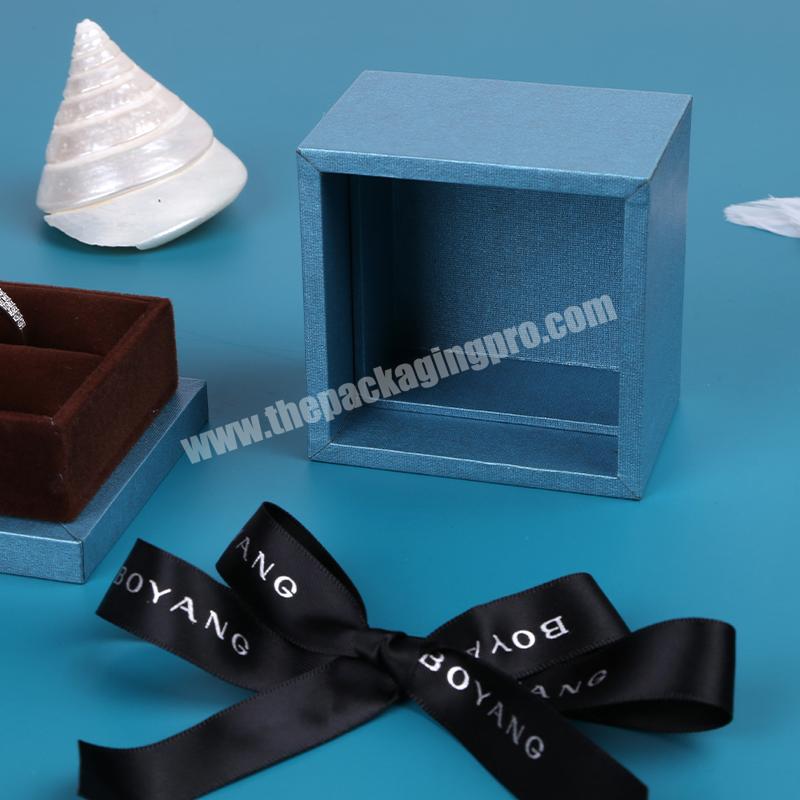 wholesale hot sale custom jewelry box inserts clamshell jewelry