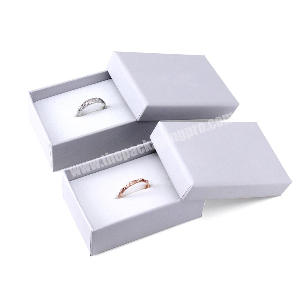 Wholesale Jewelry Box Personalized Logo Ring Earring Necklace Packaging Cardboard Box with Jewelry Insert