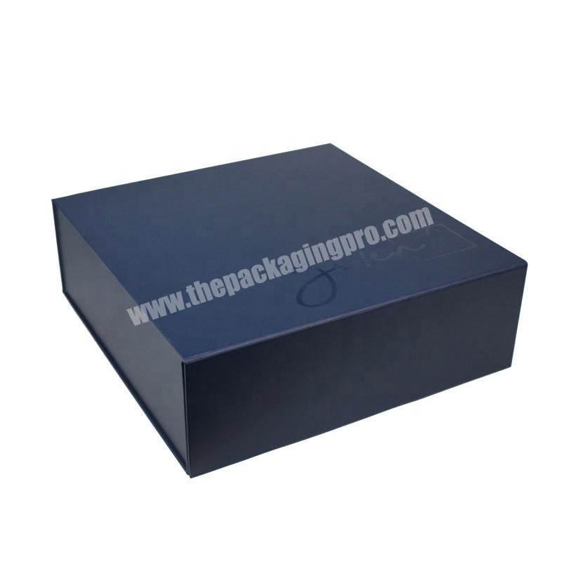 Wholesale Large Foldable Christmas Boxes Rigid Magnetic Closure Coating Folded Paper Gift Box With Magnet