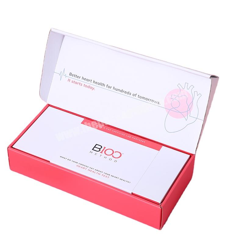 Wholesale Logo Corrugated Foldable Medical Mailer Box Customized Mailer Box For Clothing Packaging