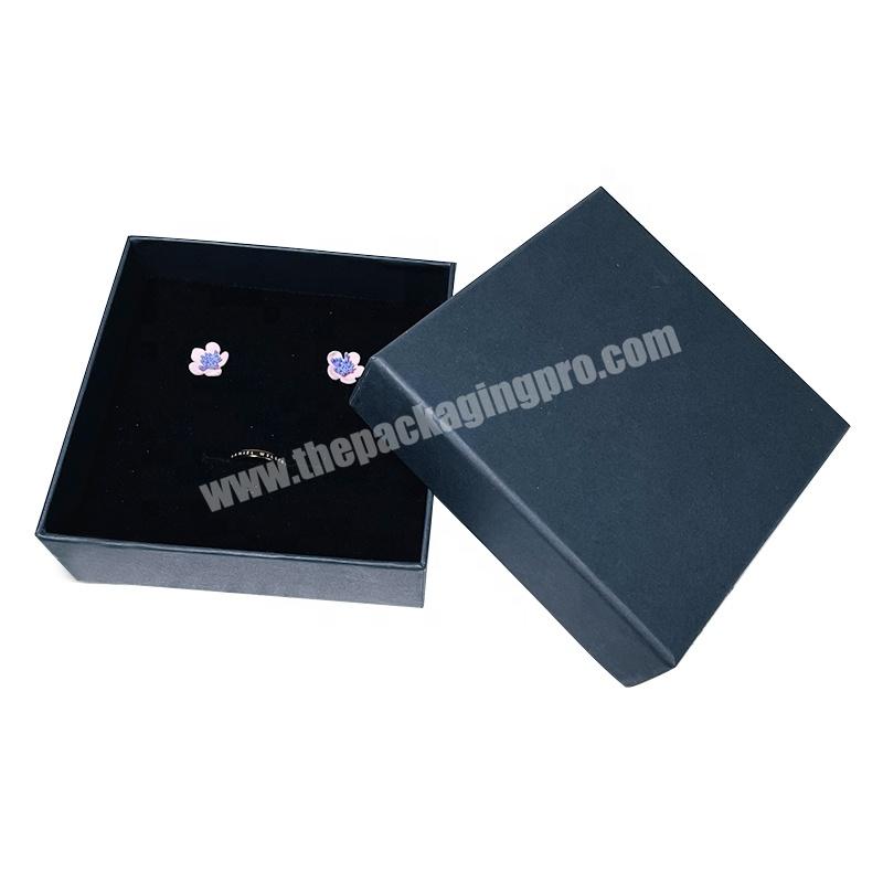 Wholesale Luxury Custom Logo Gift Cheap Paper cardboard Jewelry Boxes black Bracelet Necklace Jewellery Packaging Box