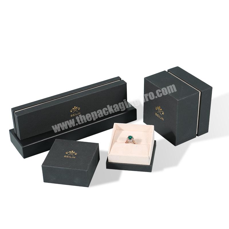 Wholesale Luxury Jewelry Gift Set Boxes Custom Logo Printed Cardboard Paper Jewelry Lid and Base Box