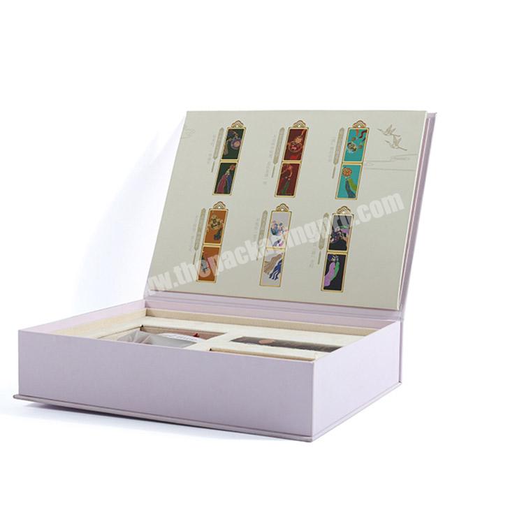 Wholesale Luxury Lipgloss Packaging Box Custom Logo Book Shaped Magnetic Gift Paper Lipgloss Box