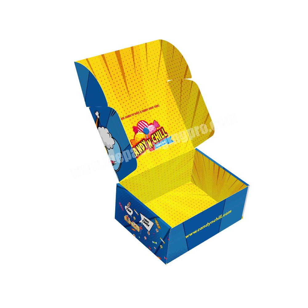 Wholesale Price Custom Printing Gift Pr Mailer Package Food Candy Delivery Shipping Mailing Paper Box Packaging