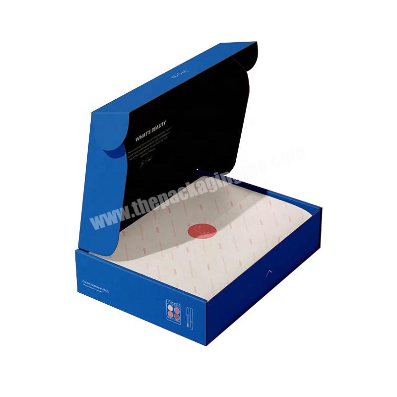 Wholesale Printed Extra Large Cardboard Packing Shipping Paper Box customized blue Corrugated Manufacturer Mailer Boxes