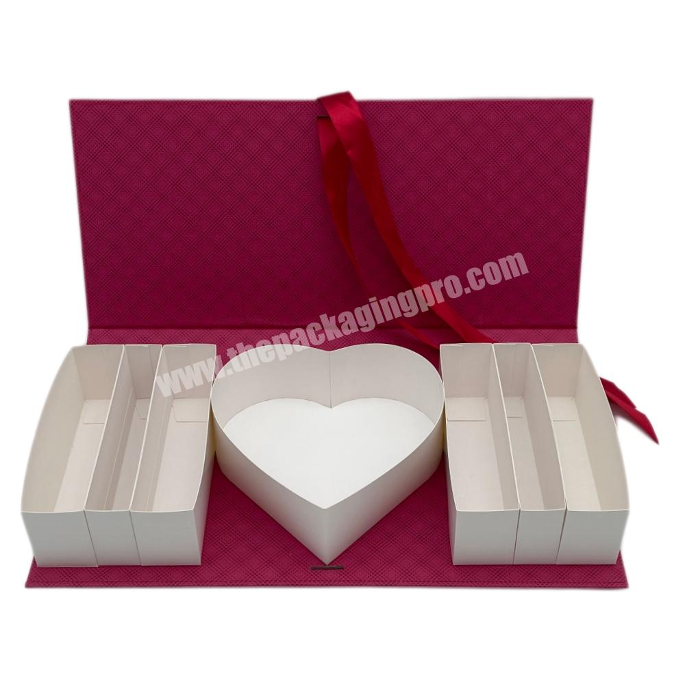 Wholesale Romantic Valentine's Day Packaging I Love You Flowers Packaging Luxury Valentines Rose Gift Box