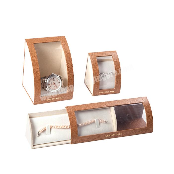 Wholesale custom High quality paper watch box different shape design eva watch case