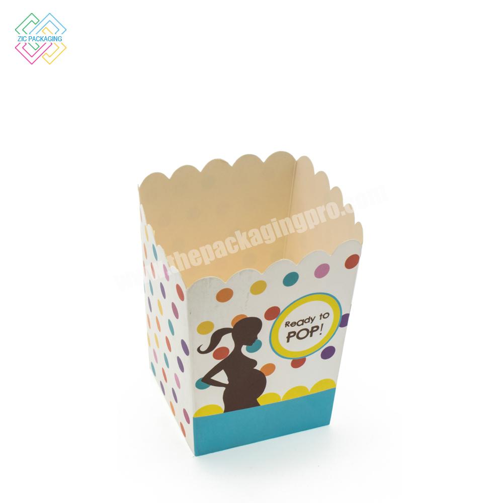 Wholesale custom cheap disposable cardboard chicken rice box packaging fashion custom printed paper popcorn box