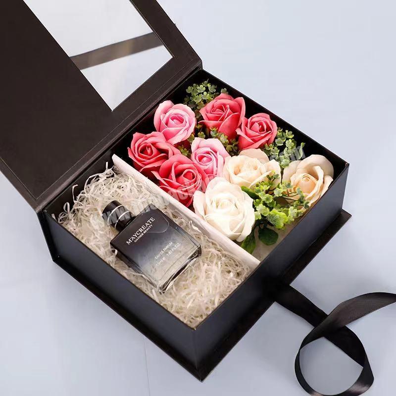 Wholesale custom leather perfume box acrylic perfume box perfume bottle packing box