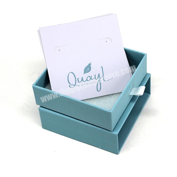 Custom Logo Small Jewelry Paper Packaging Gift Box Girls Ring
