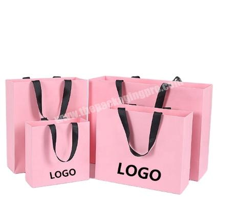 Wholesale custom multicolor printing luxury exquisite shopping packaging gift bags
