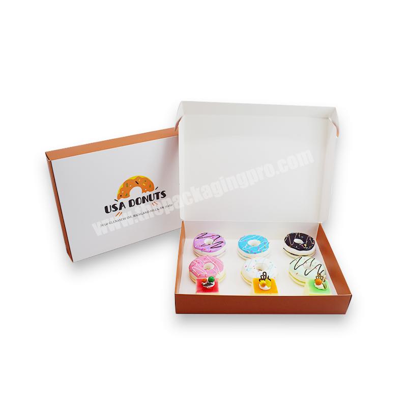 Wholesale customized biodegradable food boxes, doughnuts, cakes, bakeries, biscuits, pizza boxes, printed logo