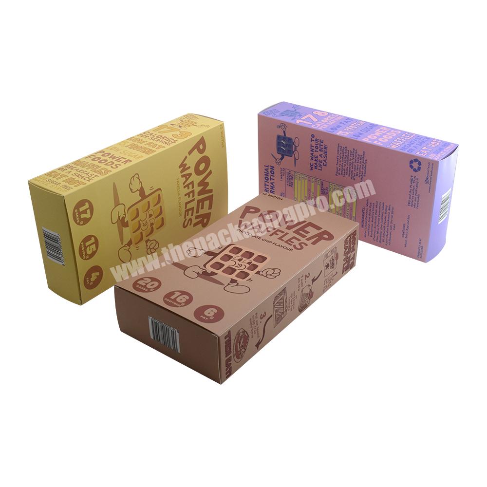 Wholesale customized printing logo luxury chocolate bar box kraft paper food grade biscuits candy gift packaging chocolate box