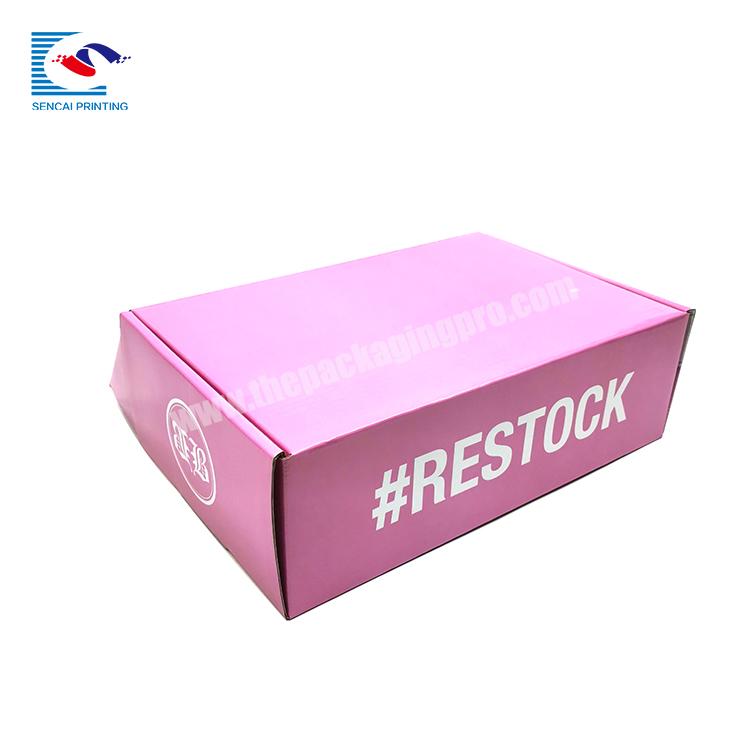 Wholesale durable  custom corrugated paper cosmetic gift  shipping packaging  box