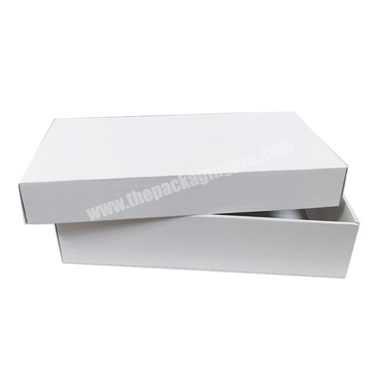 Wholesale low price recycled plain white cardboard gift packaging box with lid