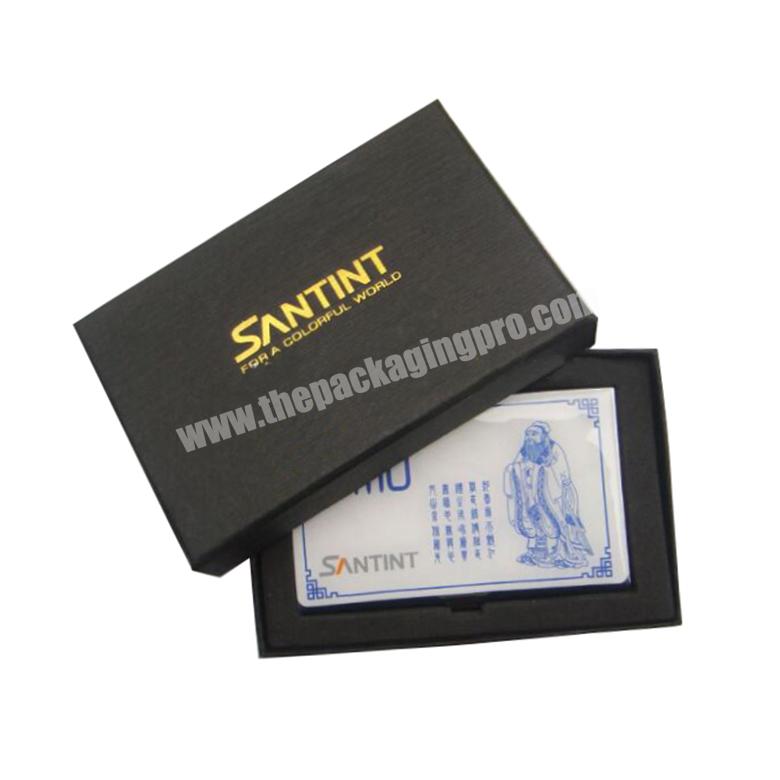 Wholesale luxury business VIP cards slots paper gift card box with insert