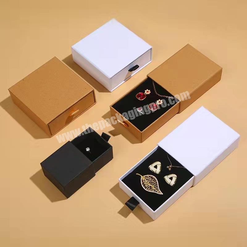 Wholesale luxury custom logo small cardboard  storage Jewelry packaging paper jewelry box