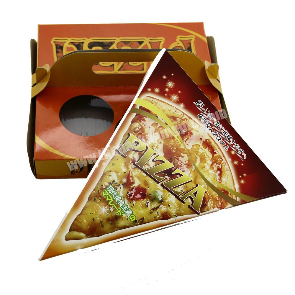 Wholesale printed logo different size food grade biodegradable corrugated kraft paper pizza packaging box