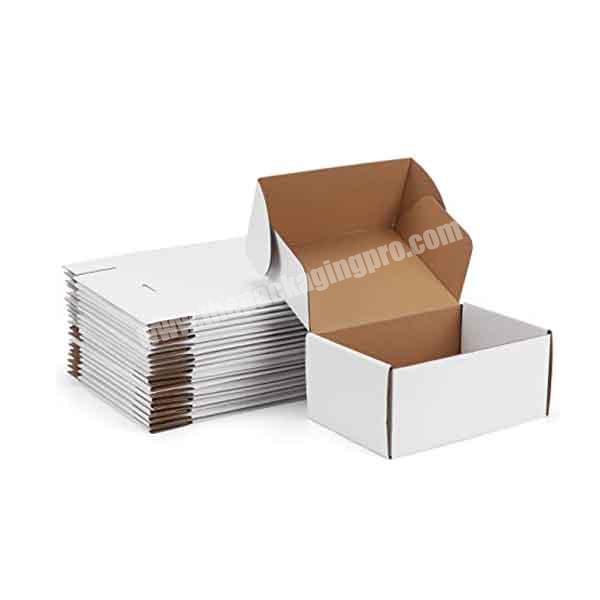 Wholesale printed small size unique plain corrugated shipping boxes cardboard skincare mailer packing box with logo