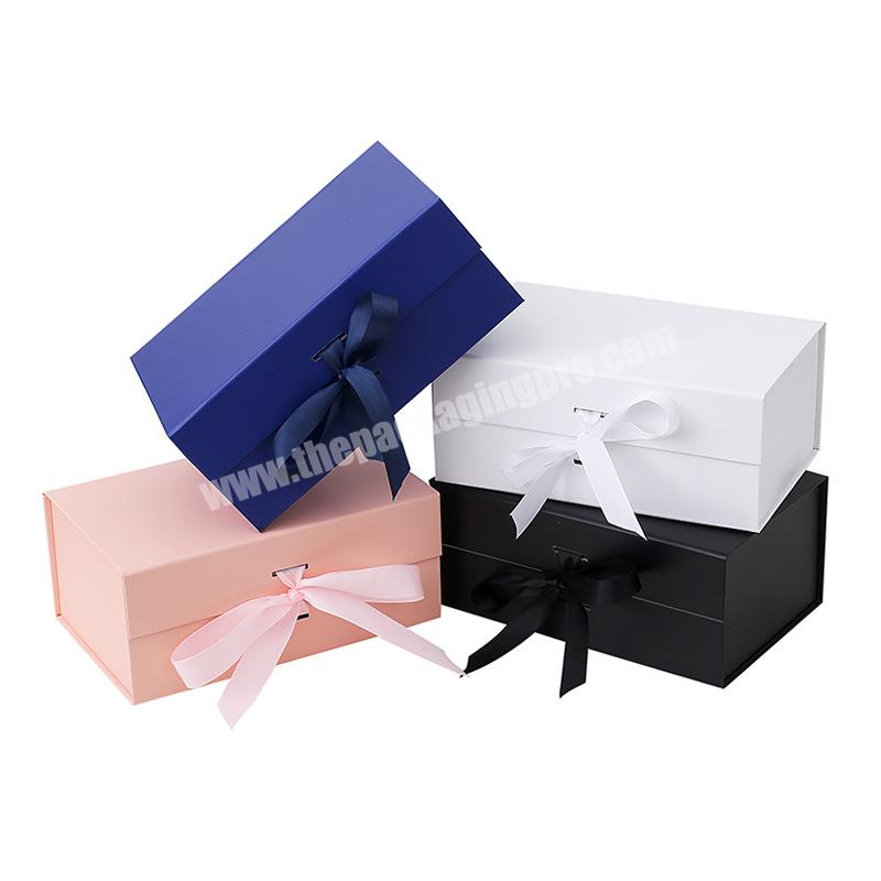 black cardboard foldable box custom logo empty paper gift box gift cardboard packaging printed boxes