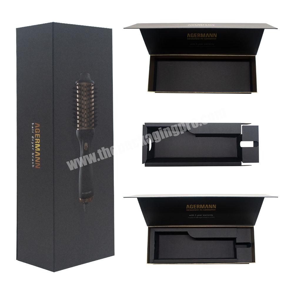 custom Gift Magnetic Packaging boxes luxury New Design 1200W Hair Dryer Straightener Curler Comb High Quality Paper Box