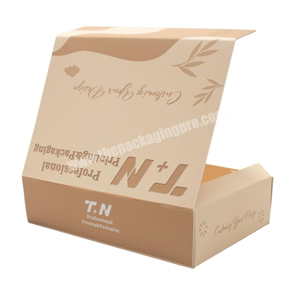 custom Packaging box unique design corrugated paper luxury paper gift box clothing economy Foldable shipping boxes for shirts