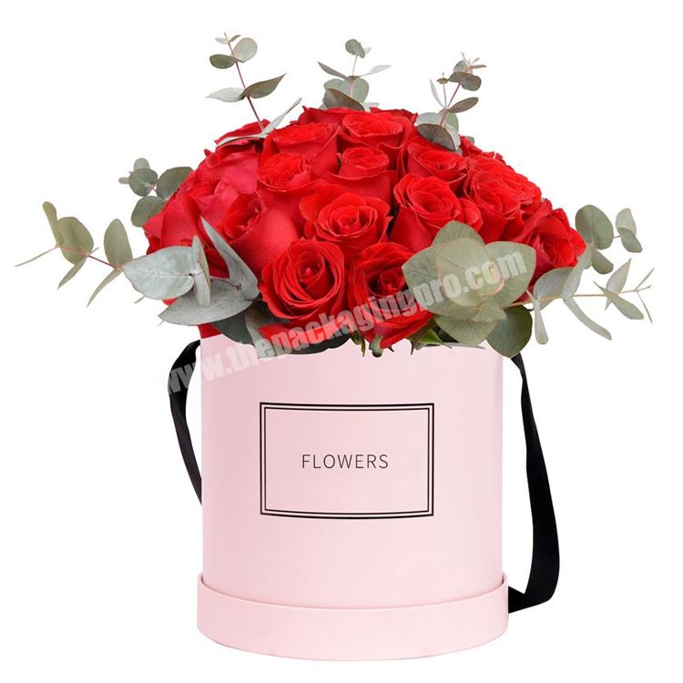 custom design hot sale luxury flower box cardboard paper decor flowers box flower round box