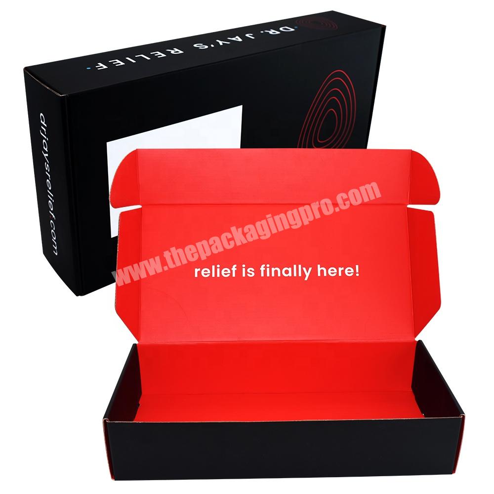 custom logo shipping packaging gift boxes cosmetic cardboard box black luxury hair shipping boxes for wigs