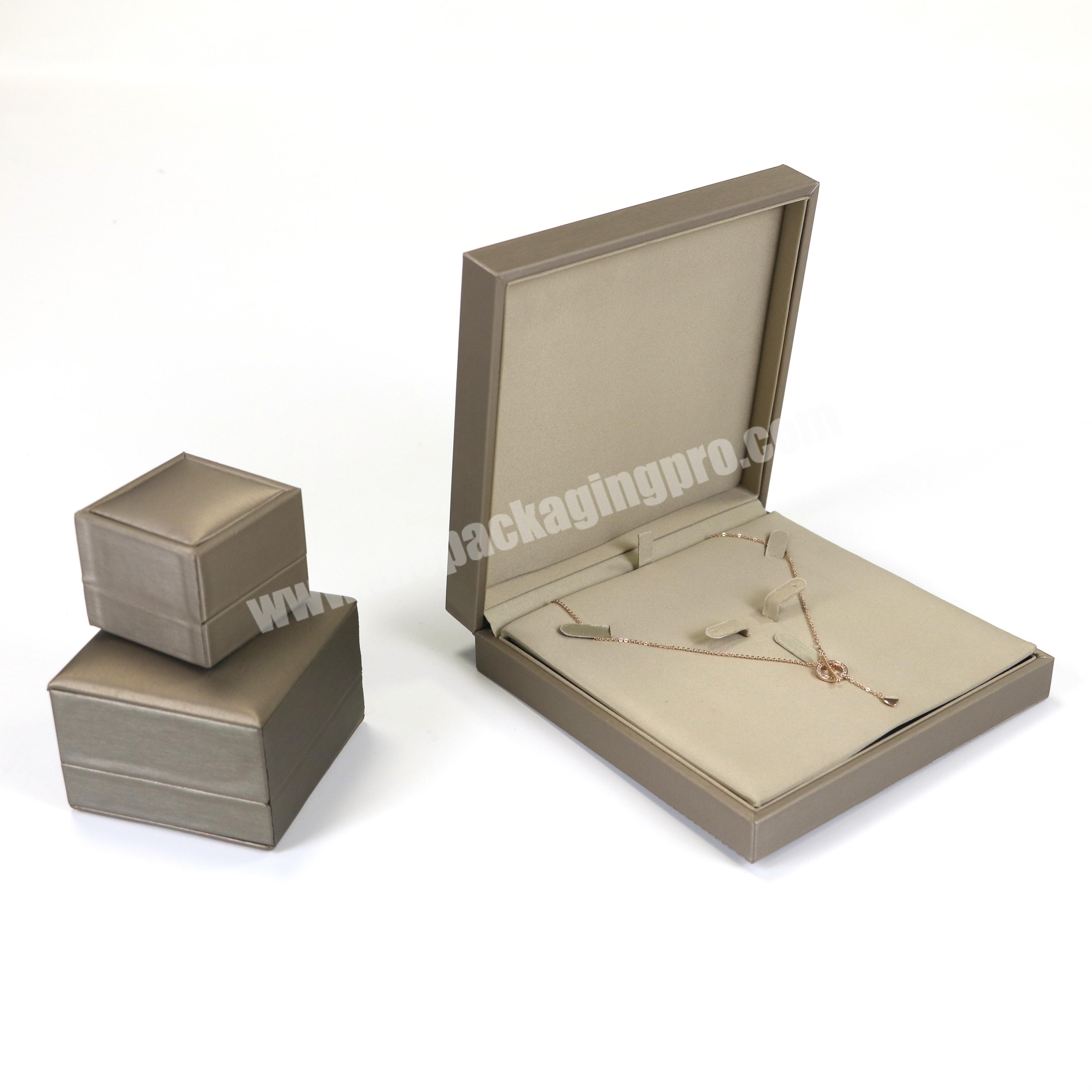 custom luxury box packaging jewelry necklace ring bracelet jewelry gift box set leather