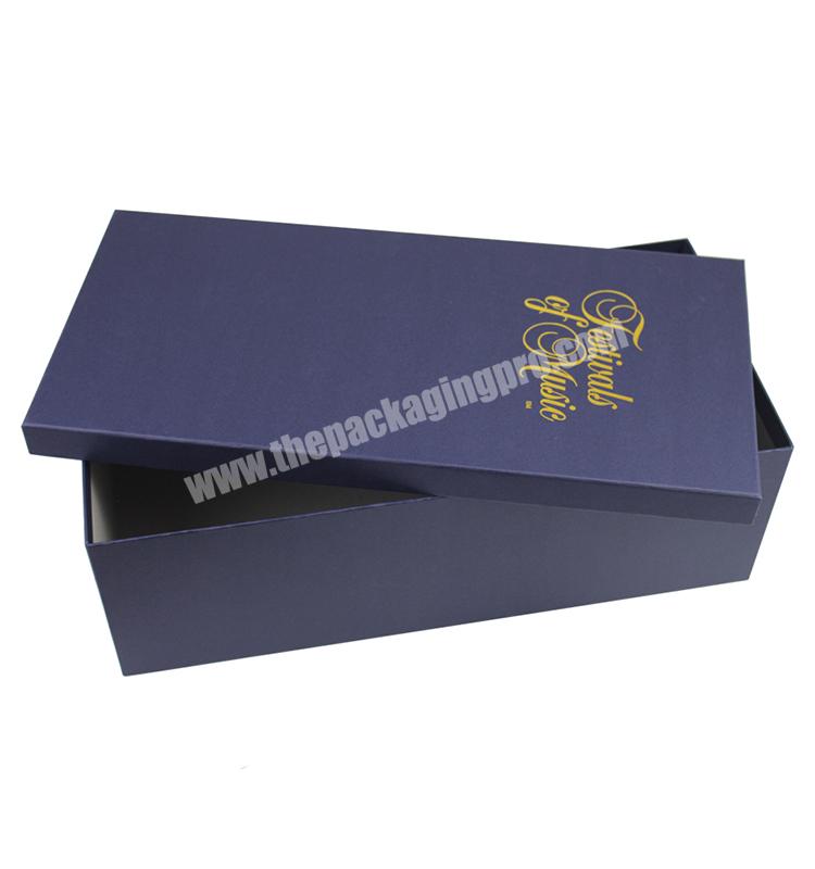 custom packaging wine box storage gift thick cardboard with lid packing for beverage