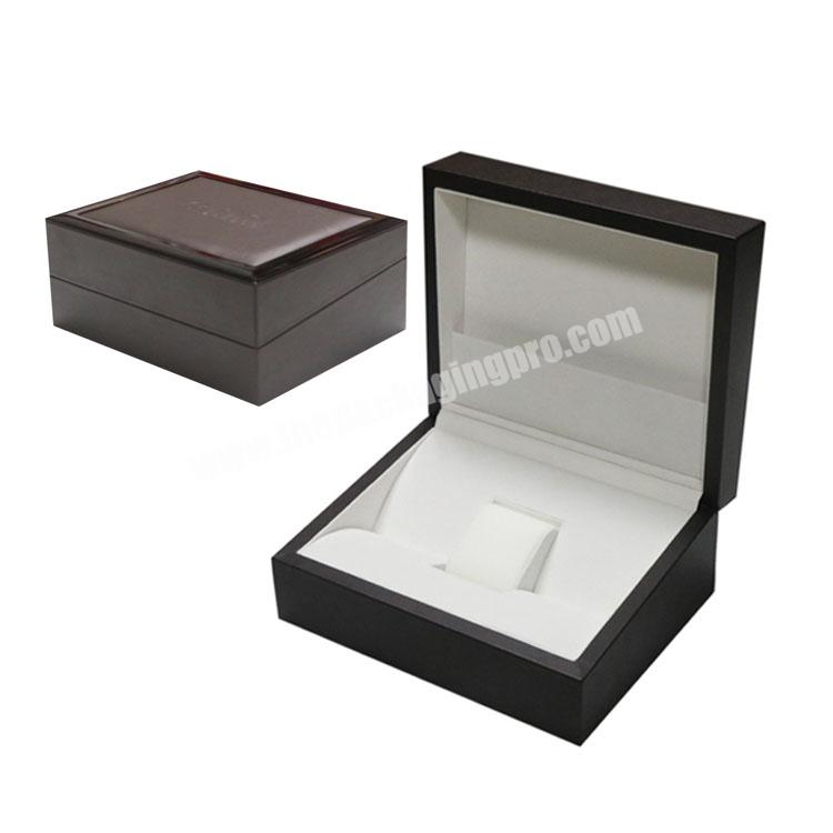 custom personalized luxury wooden packaging box ,high glossy lacquer watch collection box for wholesale