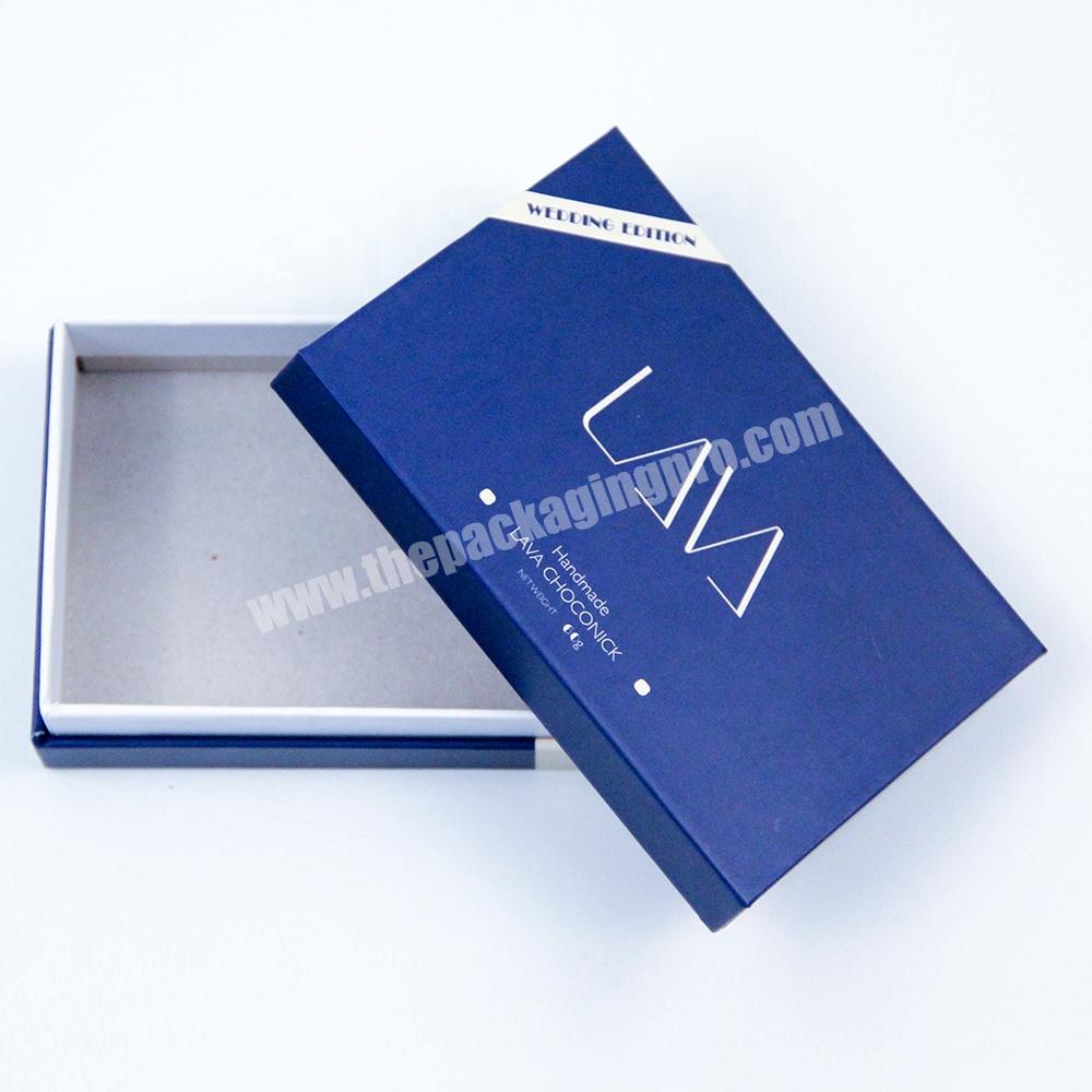 custom printed logo luxury packaging chocolate gift box