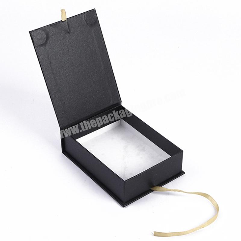 custom printing luxury black gift boxes wholesale wallet rose gold usb book gift box glass preserved roses in jewelry gift box