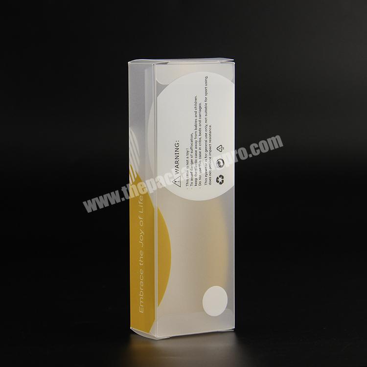 customized printing pet pvc folding frosted plastic packaging box