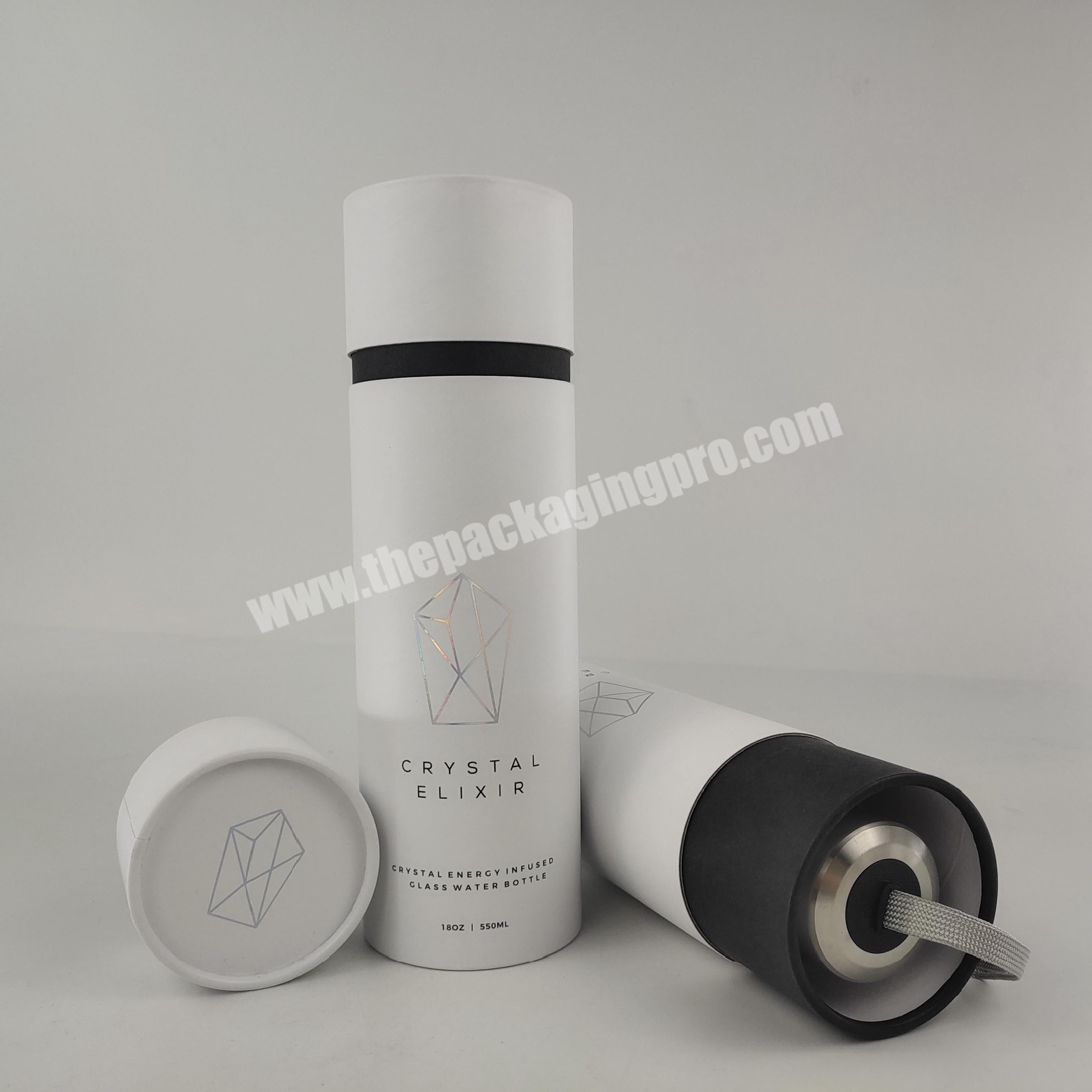 cylinder box packaging for glass bottle