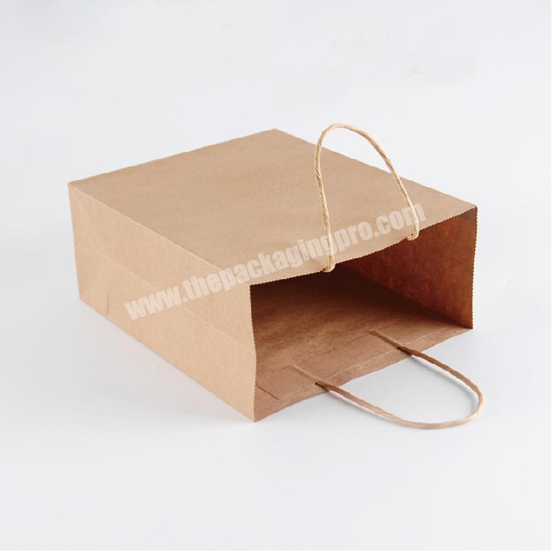 high quality factory price wholesale printed brown kraft paper bag