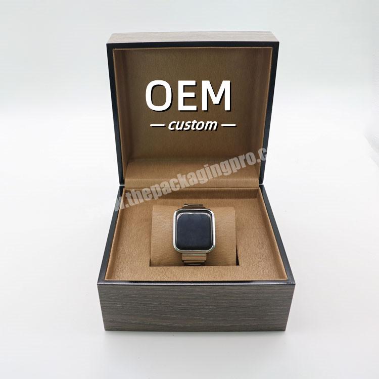 low moq custom watch boxes luxury watch case single roll watch boxes with logo