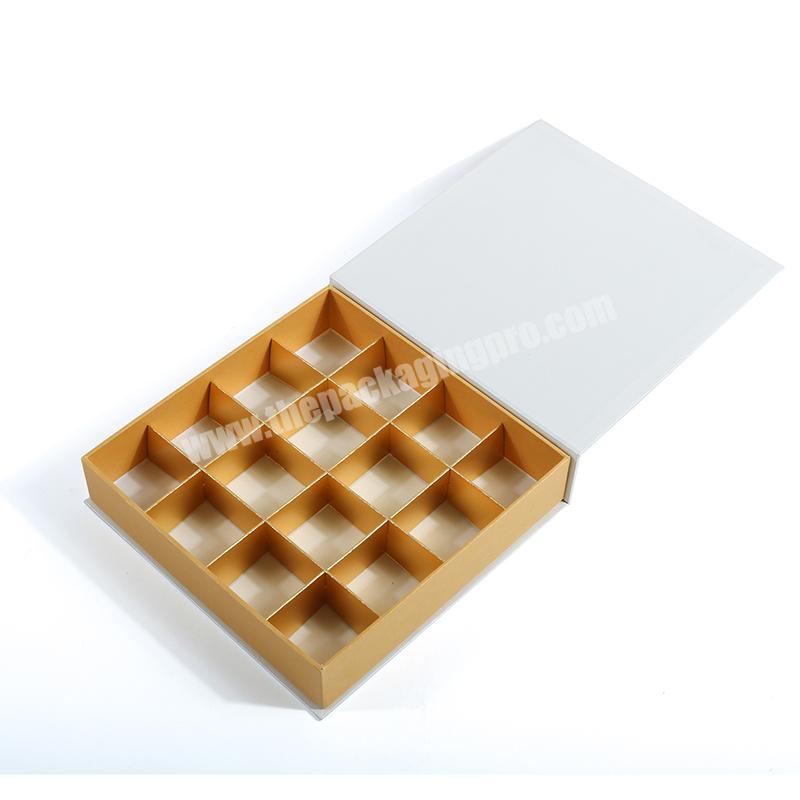 luxury wholesale gift box mini christmas magnetic empty celebration chocolate paper box with dividers custom logo