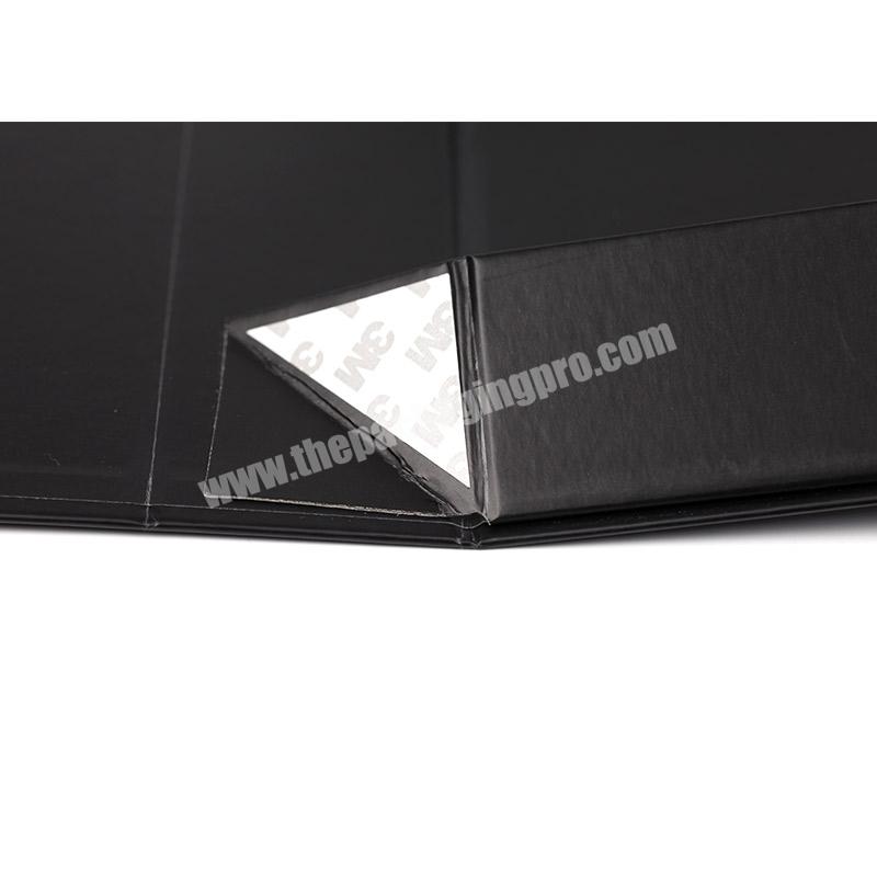 packaging boxes Luxury Printed black magnetic folding gift bundle eyelash packaging box custom logo
