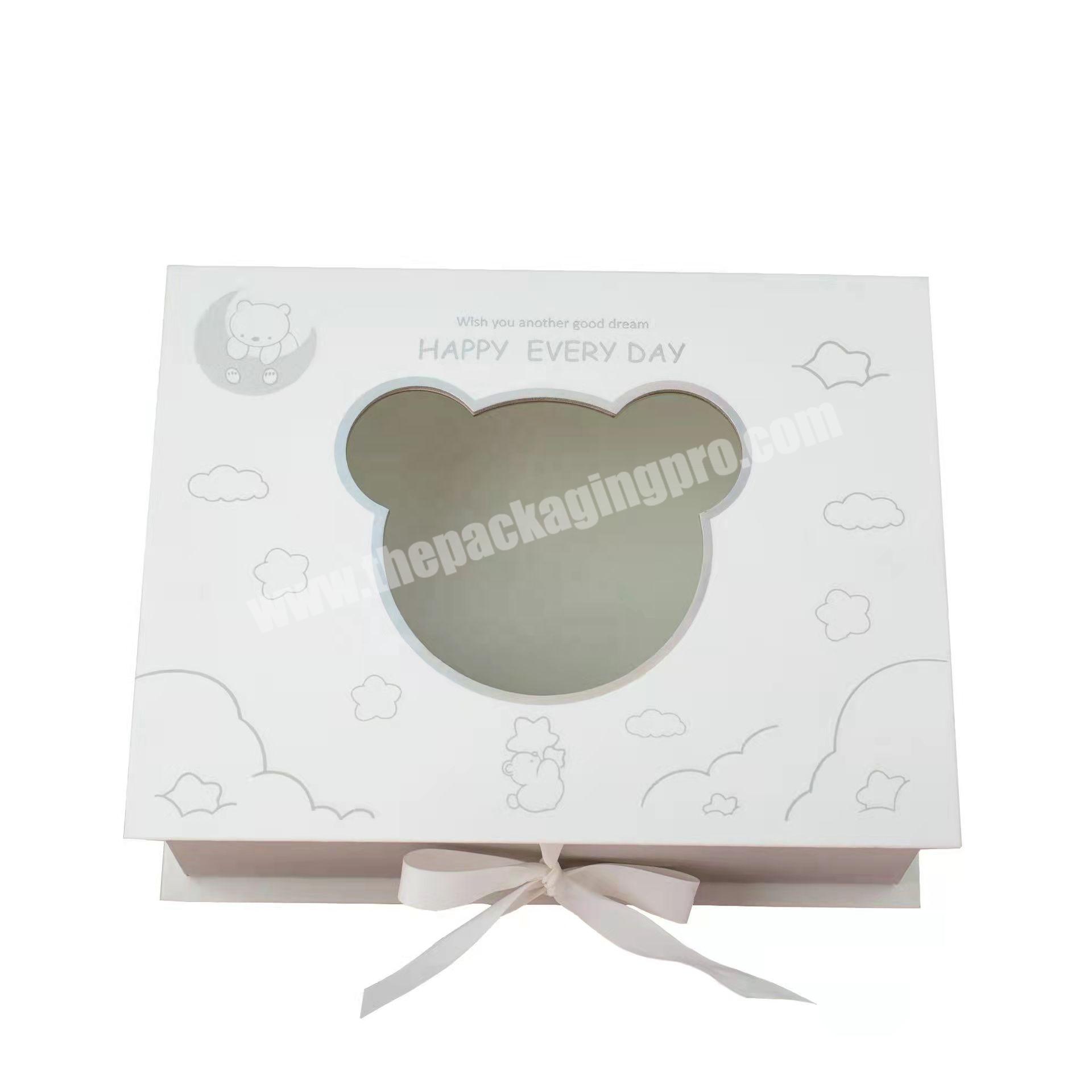 valentine's Day gift high-grade box New creative simple and fresh goodnight bear gift box with hand