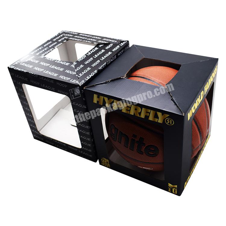 wholesale Custom Logo Corrugated Cardboard Football Rugby Basketball Packaging Paper Box