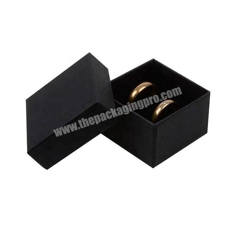 wholesale black pink Small Luxury Paper Gift Bracelet Necklace Custom Ring Jewellery Packaging Jewelry Box with logo QiIg4Oe