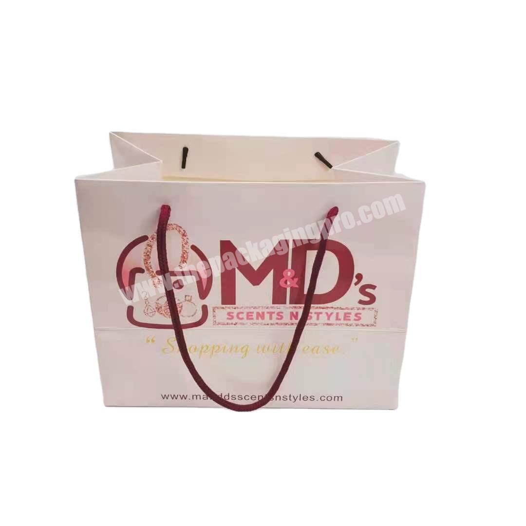 wholesale custom design shopping paper bag with your own logo