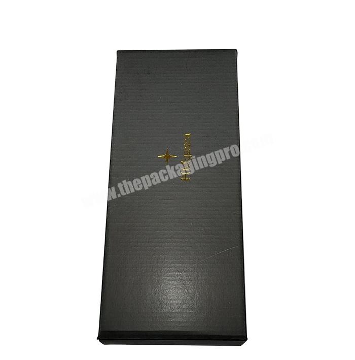 wholesale custom logo black corrugated rectangle shoes packaging box