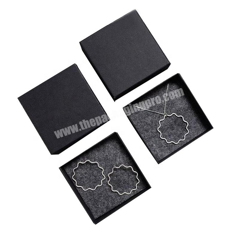 wholesale custom logo printed eco friendly design luxury cardboard necklace ring paper packaging jewelry gift boxes