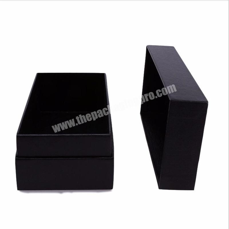 wholesale custom logo printing 2 piece clothes lid and bottom rigid paper eco packaging box lift off lid box