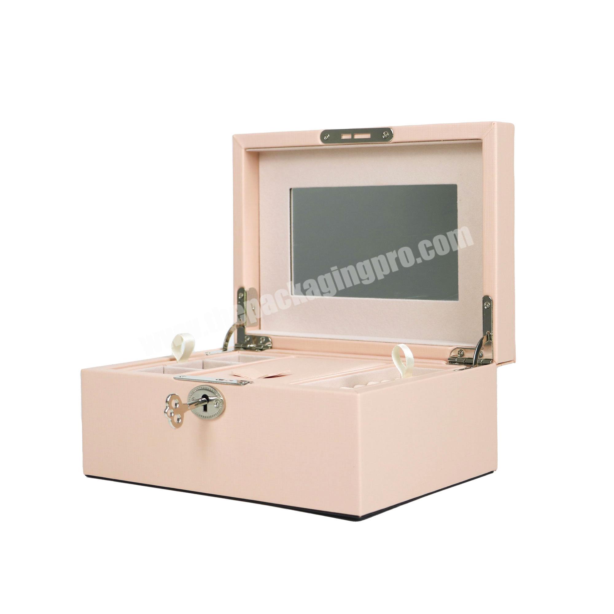 wholesale jewelry box custom logo jewelry foldable box luxury jewelry storage box
